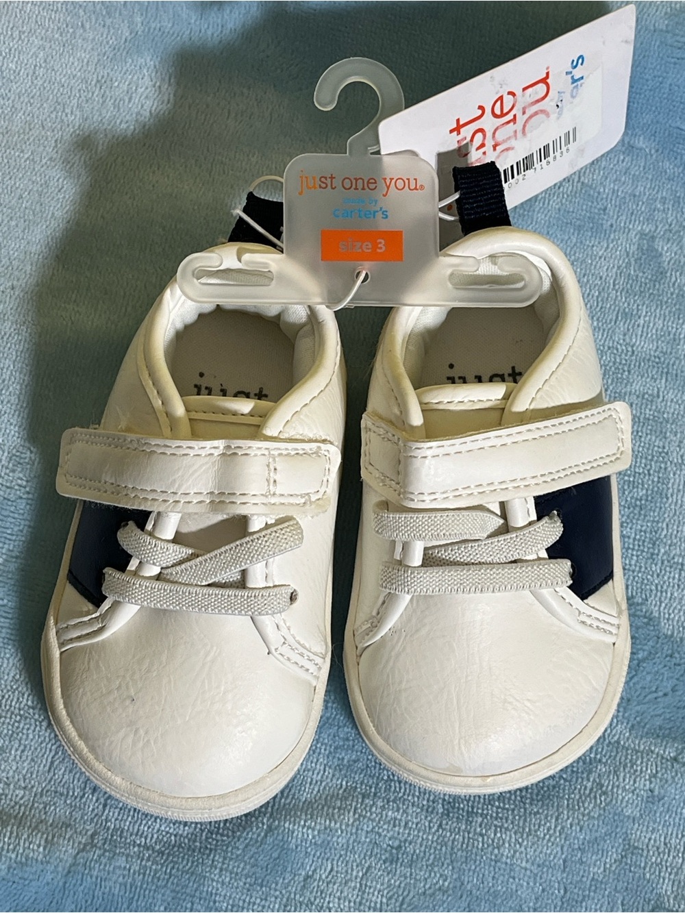 Just One You by Carter’s Baby Sneakers Size 3 (6–9 Months) NWT White & Navy